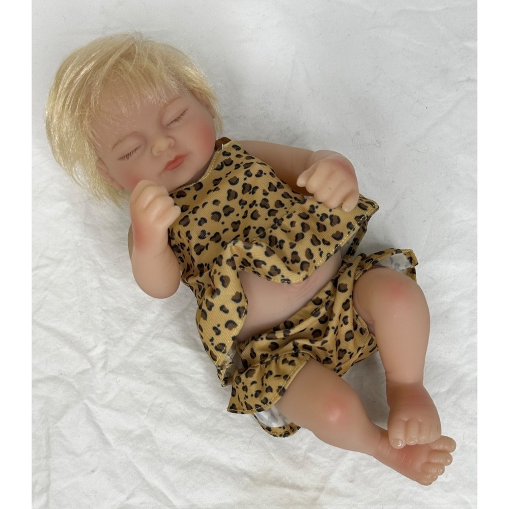 Reborn baby Doll 10" Realistic Girl Blonde YS 7057 #M Anatomically Correct